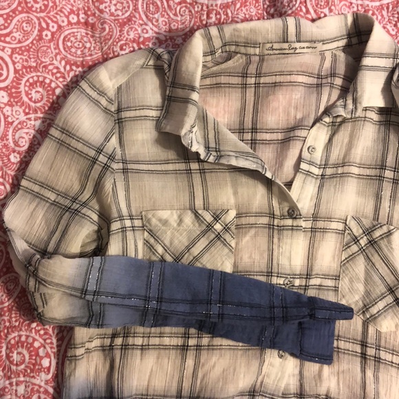 LAST CHANCE American Rag long sleeve button up - Picture 3 of 3